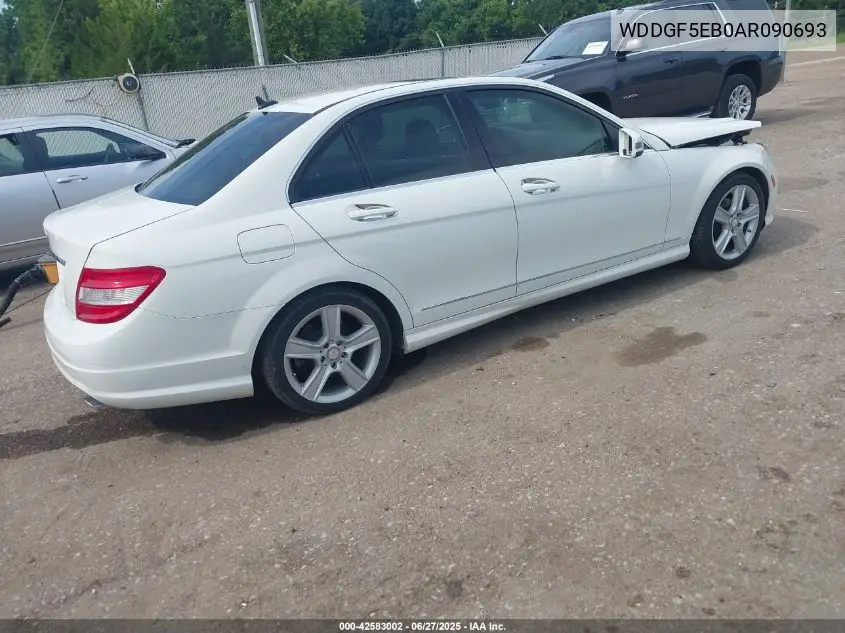 2010 Mercedes-Benz C 300 Luxury/Sport VIN: WDDGF5EB0AR090693 Lot: 42583002