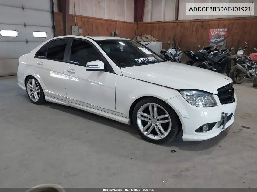 wddgf8bb0af401921 WDDGF8BB0AF401921 2010 Mercedes-Benz C 300 Luxury 4Matic/Sport 4Matic