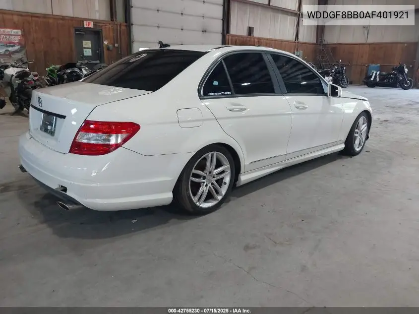 wddgf8bb0af401921 WDDGF8BB0AF401921 2010 Mercedes-Benz C 300 Luxury 4Matic/Sport 4Matic
