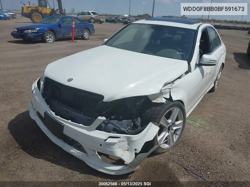 2011 Mercedes-Benz C 300 4Matic VIN: WDDGF8BB0BF591673 Lot: 30062588