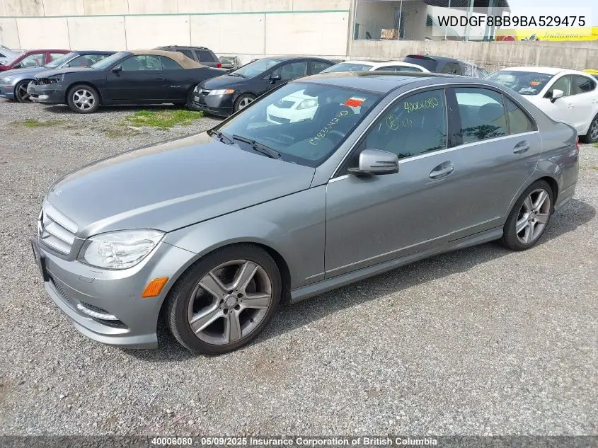 2011 Mercedes-Benz C 300 4Matic VIN: WDDGF8BB9BA529475 Lot: 40006080