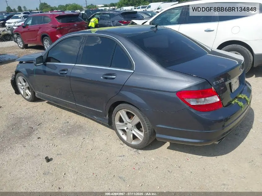 2011 Mercedes-Benz C 300 Luxury 4Matic/Sport 4Matic VIN: WDDGF8BB6BR134848 Lot: 42693967