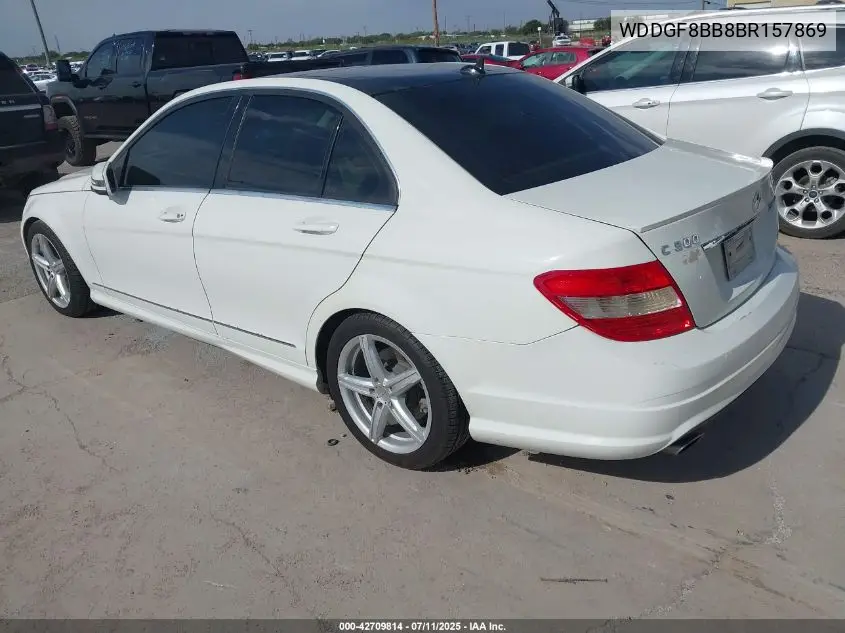 2011 Mercedes-Benz C 300 Luxury 4Matic/Sport 4Matic VIN: WDDGF8BB8BR157869 Lot: 42709814