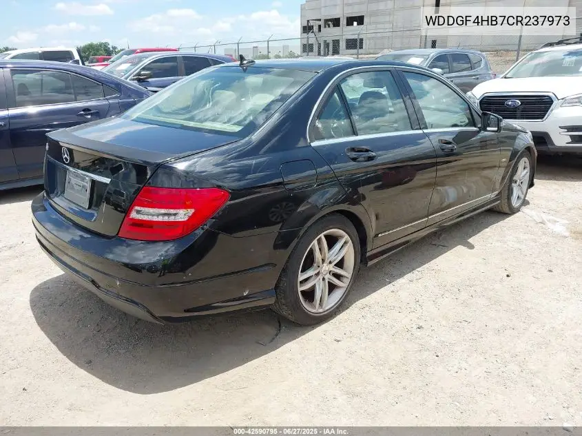 2012 Mercedes-Benz C 250 Luxury/Sport VIN: WDDGF4HB7CR237973 Lot: 42590795