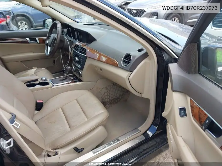 2012 Mercedes-Benz C 250 Luxury/Sport VIN: WDDGF4HB7CR237973 Lot: 42590795