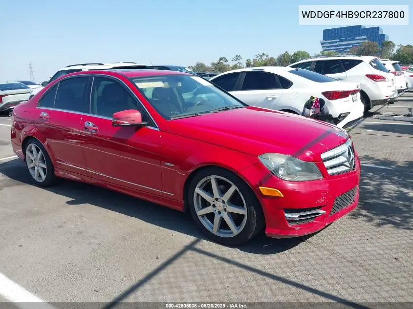 2012 Mercedes-Benz C 250 Luxury/Sport VIN: WDDGF4HB9CR237800 Lot: 42605038