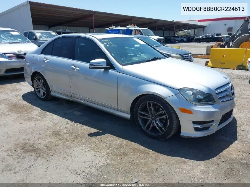 2012 Mercedes-Benz C 300 Luxury 4Matic/Sport 4Matic VIN: WDDGF8BB0CR224613 Lot: 42607117