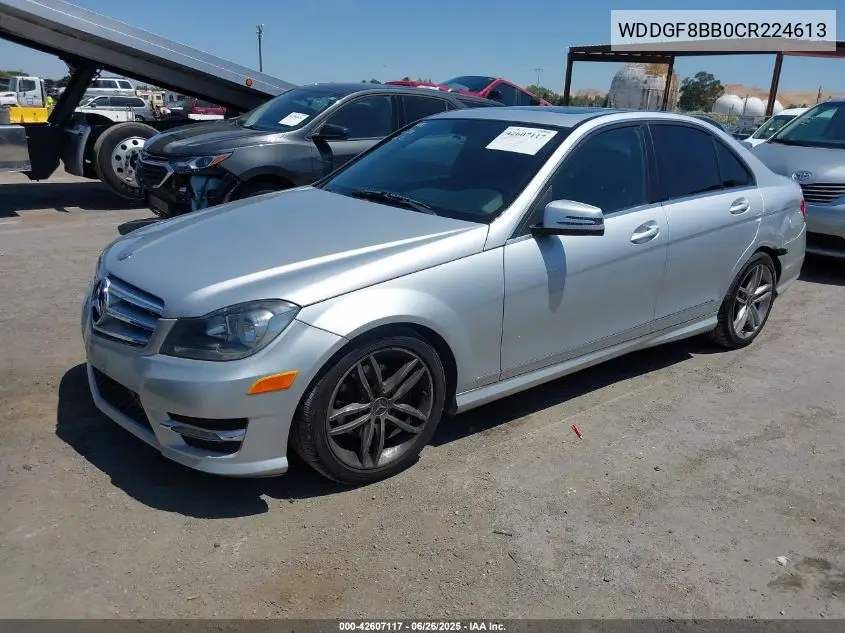 2012 Mercedes-Benz C 300 Luxury 4Matic/Sport 4Matic VIN: WDDGF8BB0CR224613 Lot: 42607117
