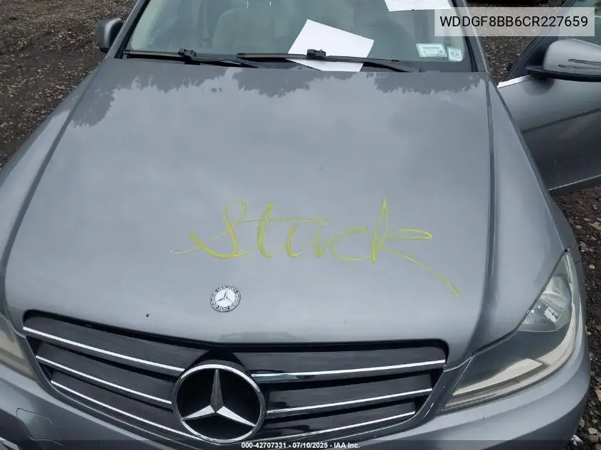 2012 Mercedes-Benz C 300 Luxury 4Matic/Sport 4Matic VIN: WDDGF8BB6CR227659 Lot: 42707331