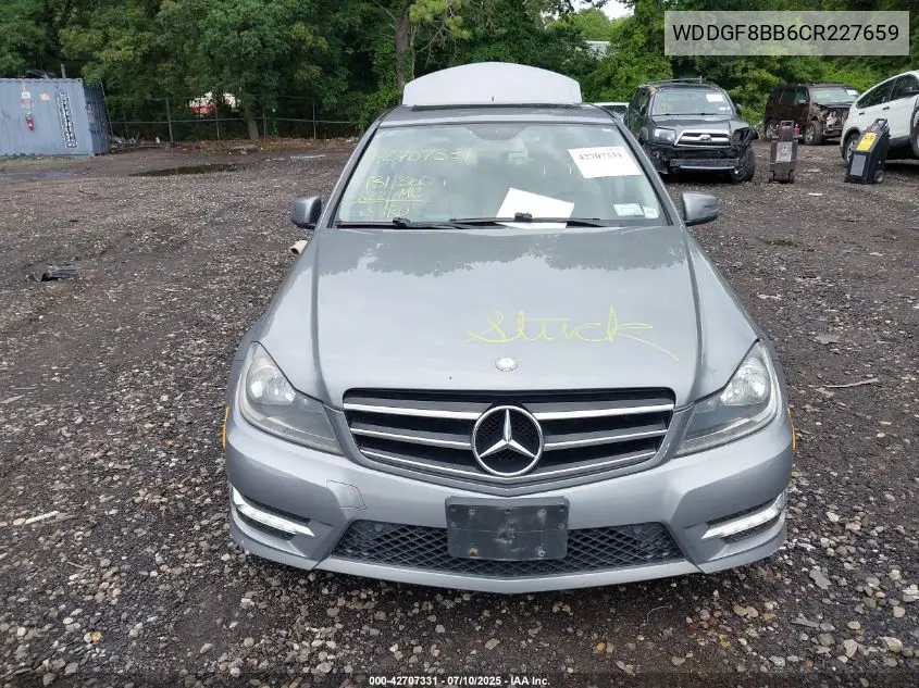 2012 Mercedes-Benz C 300 Luxury 4Matic/Sport 4Matic VIN: WDDGF8BB6CR227659 Lot: 42707331
