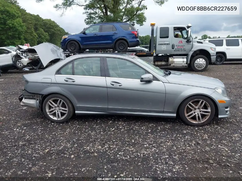 2012 Mercedes-Benz C 300 Luxury 4Matic/Sport 4Matic VIN: WDDGF8BB6CR227659 Lot: 42707331