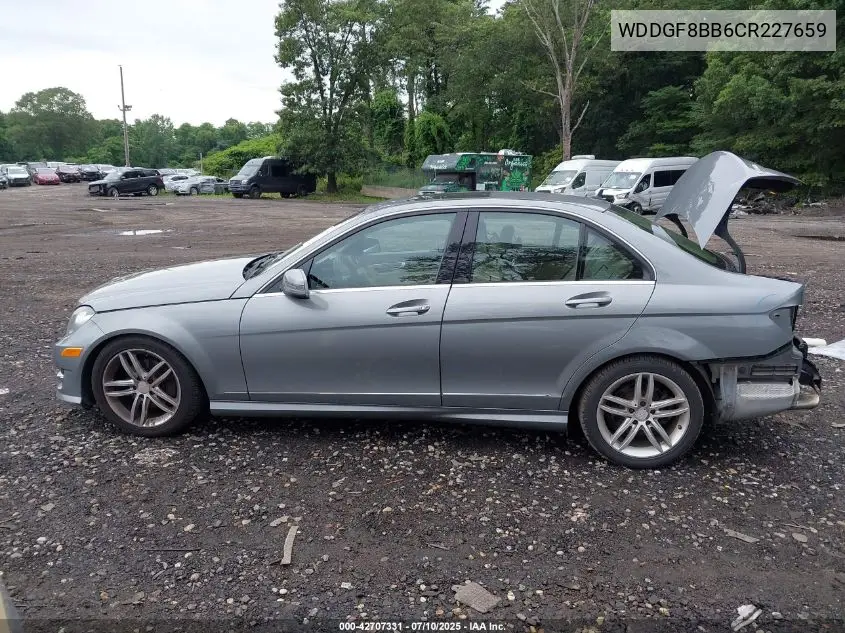 2012 Mercedes-Benz C 300 Luxury 4Matic/Sport 4Matic VIN: WDDGF8BB6CR227659 Lot: 42707331