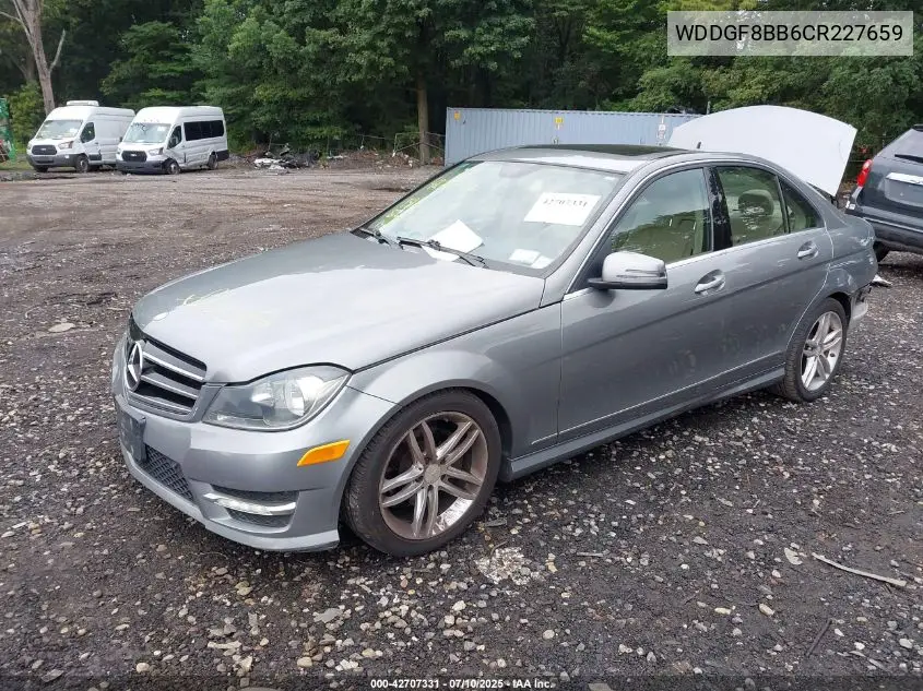 2012 Mercedes-Benz C 300 Luxury 4Matic/Sport 4Matic VIN: WDDGF8BB6CR227659 Lot: 42707331