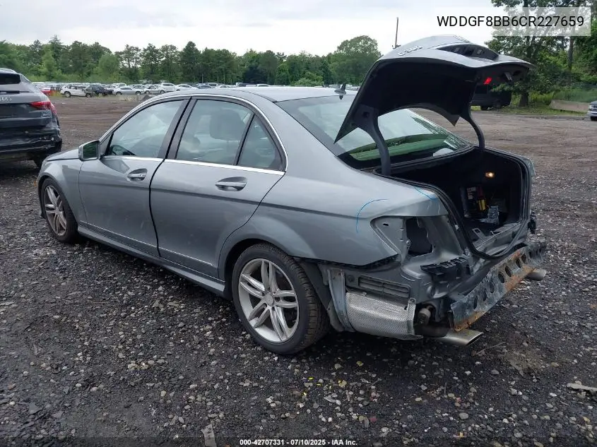 2012 Mercedes-Benz C 300 Luxury 4Matic/Sport 4Matic VIN: WDDGF8BB6CR227659 Lot: 42707331