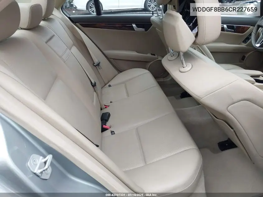 2012 Mercedes-Benz C 300 Luxury 4Matic/Sport 4Matic VIN: WDDGF8BB6CR227659 Lot: 42707331
