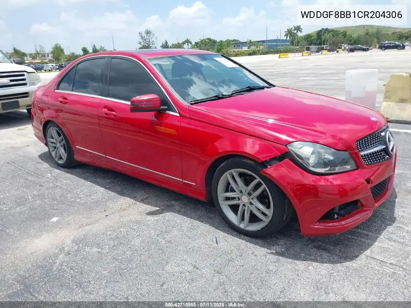 2012 Mercedes-Benz C 300 Luxury 4Matic/Sport 4Matic VIN: WDDGF8BB1CR204306 Lot: 42715955