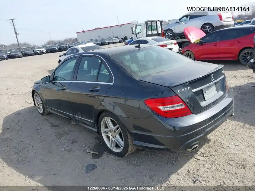 2013 Mercedes-Benz C 350 4Matic VIN: WDDGF8JB9DA814164 Lot: 12268694