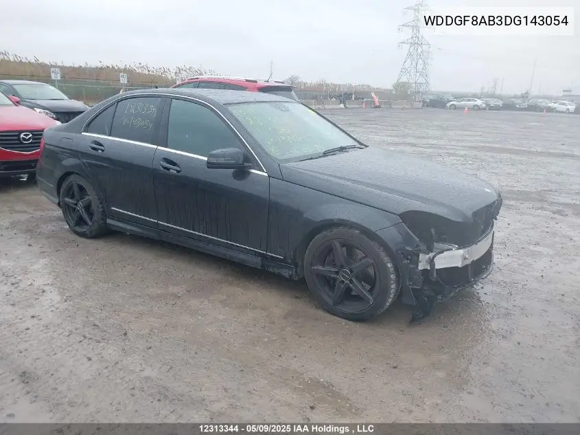 2013 Mercedes-Benz C 300 4Matic VIN: WDDGF8AB3DG143054 Lot: 12313344