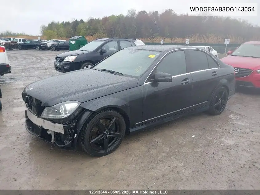 2013 Mercedes-Benz C 300 4Matic VIN: WDDGF8AB3DG143054 Lot: 12313344