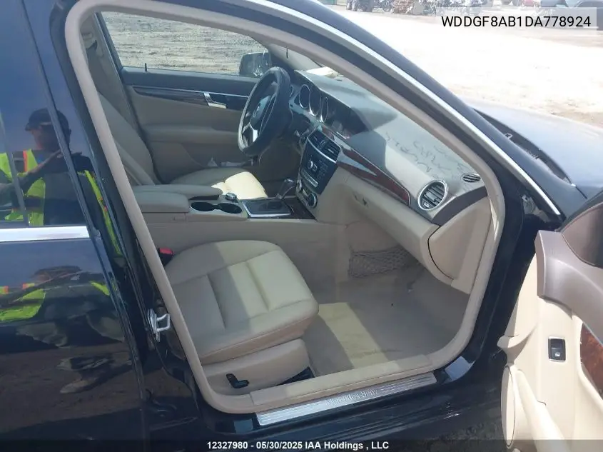 2013 Mercedes-Benz C 300 4Matic VIN: WDDGF8AB1DA778924 Lot: 12327980
