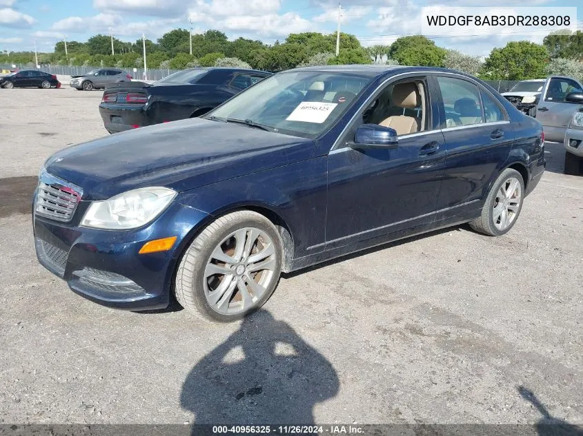 2013 Mercedes-Benz C 300 Luxury 4Matic/Sport 4Matic VIN: WDDGF8AB3DR288308 Lot: 40956325