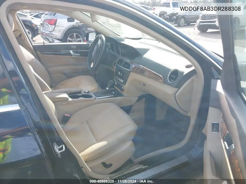 2013 Mercedes-Benz C 300 Luxury 4Matic/Sport 4Matic VIN: WDDGF8AB3DR288308 Lot: 40956325