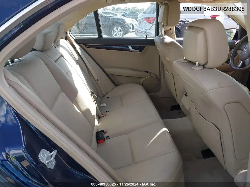 2013 Mercedes-Benz C 300 Luxury 4Matic/Sport 4Matic VIN: WDDGF8AB3DR288308 Lot: 40956325