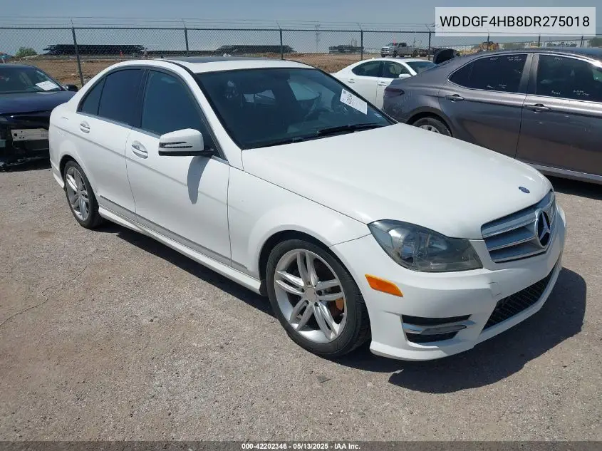 2013 Mercedes-Benz C 250 Luxury/Sport VIN: WDDGF4HB8DR275018 Lot: 42202346