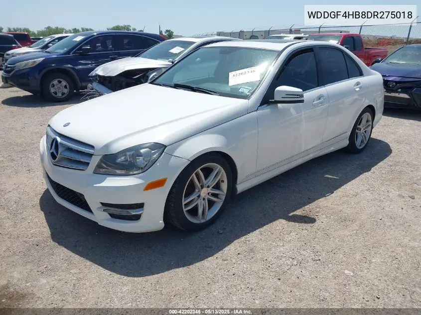 2013 Mercedes-Benz C 250 Luxury/Sport VIN: WDDGF4HB8DR275018 Lot: 42202346