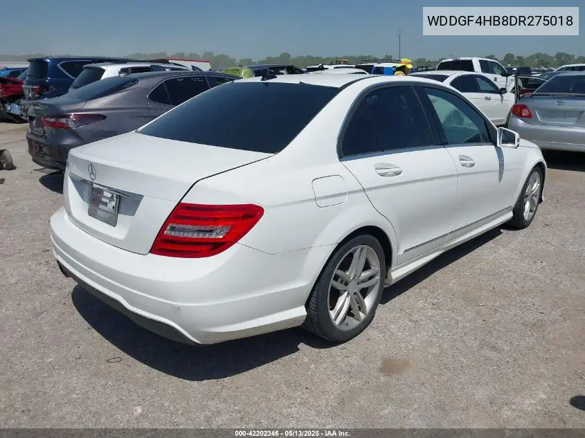 2013 Mercedes-Benz C 250 Luxury/Sport VIN: WDDGF4HB8DR275018 Lot: 42202346