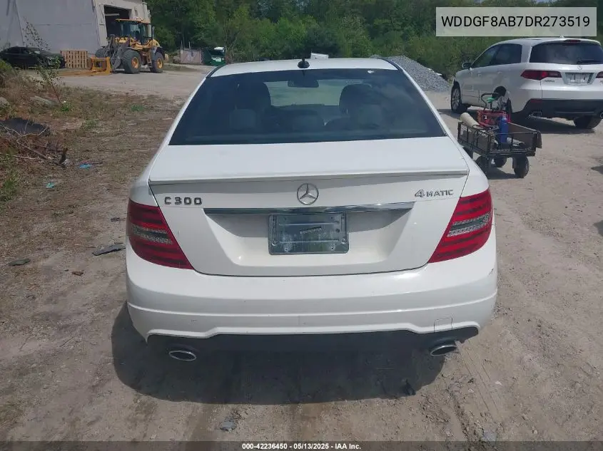 2013 Mercedes-Benz C 300 Luxury 4Matic/Sport 4Matic VIN: WDDGF8AB7DR273519 Lot: 42236450