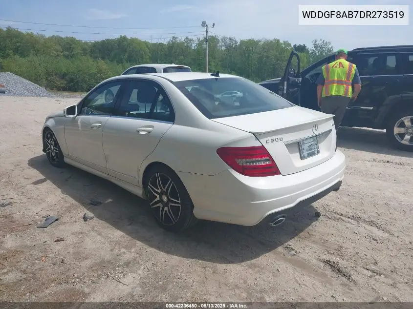 2013 Mercedes-Benz C 300 Luxury 4Matic/Sport 4Matic VIN: WDDGF8AB7DR273519 Lot: 42236450
