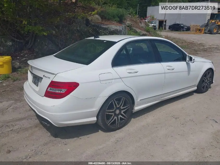 2013 Mercedes-Benz C 300 Luxury 4Matic/Sport 4Matic VIN: WDDGF8AB7DR273519 Lot: 42236450