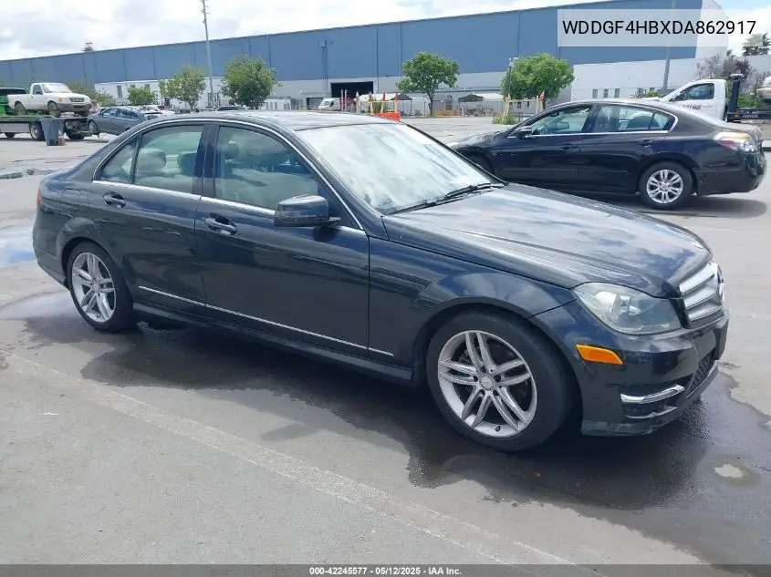 2013 Mercedes-Benz C 250 Luxury/Sport VIN: WDDGF4HBXDA862917 Lot: 42245577