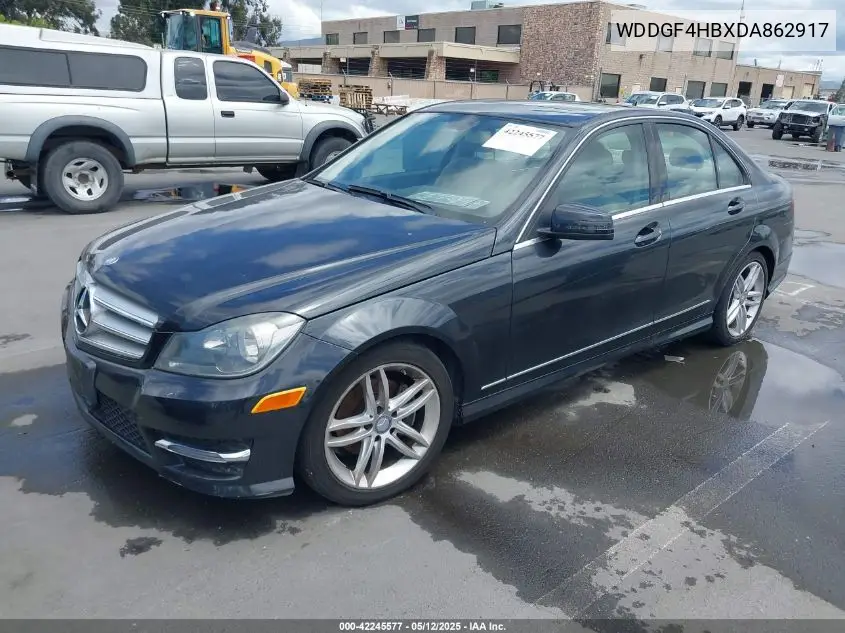 2013 Mercedes-Benz C 250 Luxury/Sport VIN: WDDGF4HBXDA862917 Lot: 42245577