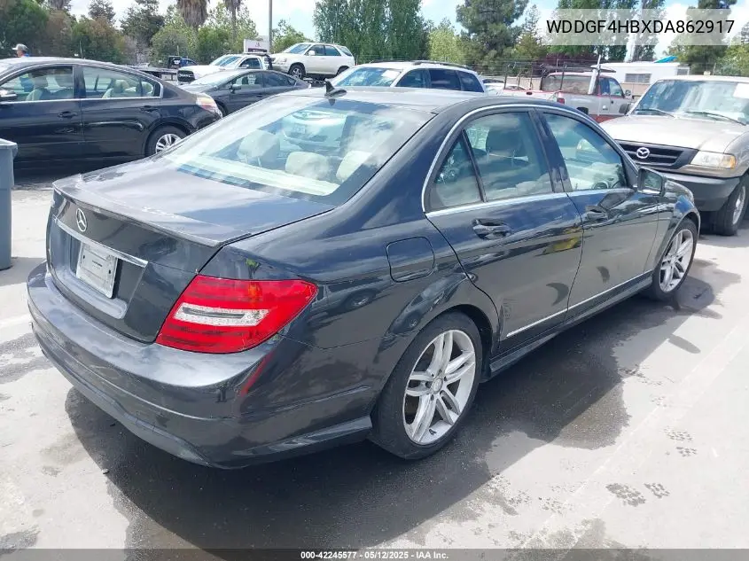 2013 Mercedes-Benz C 250 Luxury/Sport VIN: WDDGF4HBXDA862917 Lot: 42245577