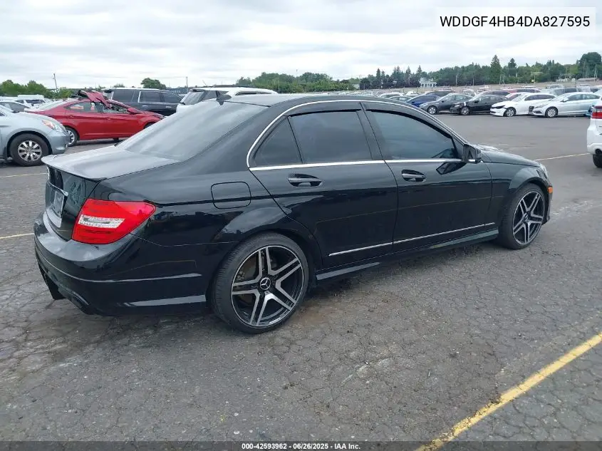 2013 Mercedes-Benz C 250 Luxury/Sport VIN: WDDGF4HB4DA827595 Lot: 42593962