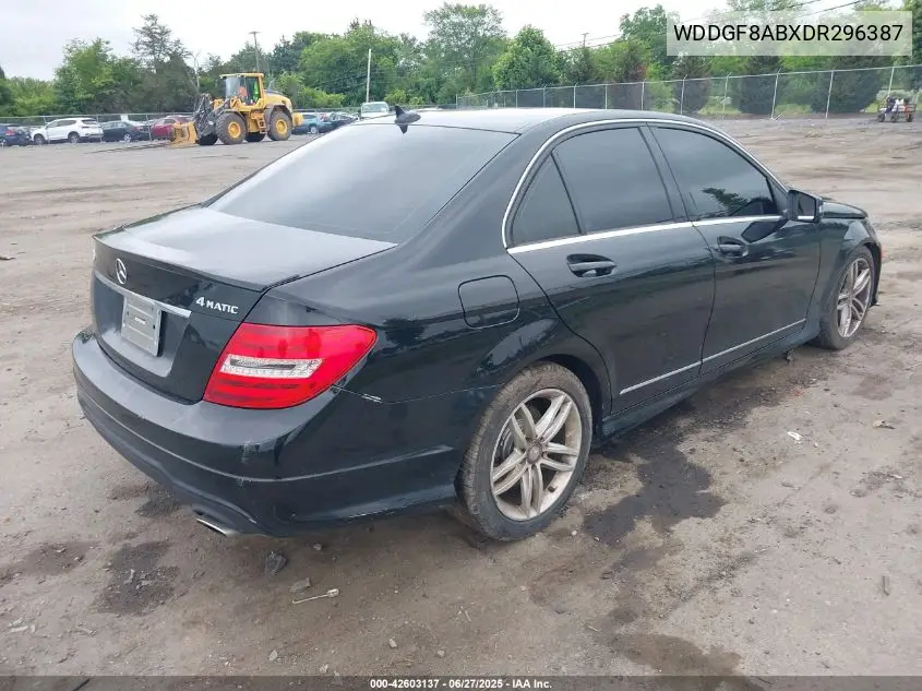 2013 Mercedes-Benz C 300 Luxury 4Matic/Sport 4Matic VIN: WDDGF8ABXDR296387 Lot: 42603137