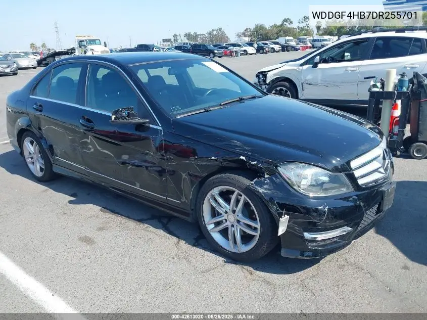 2013 Mercedes-Benz C 250 Luxury/Sport VIN: WDDGF4HB7DR255701 Lot: 42613020