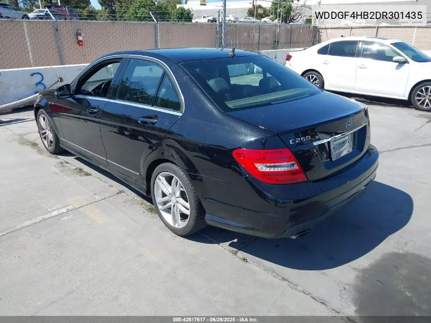 2013 Mercedes-Benz C 250 Luxury/Sport VIN: WDDGF4HB2DR301435 Lot: 42617617