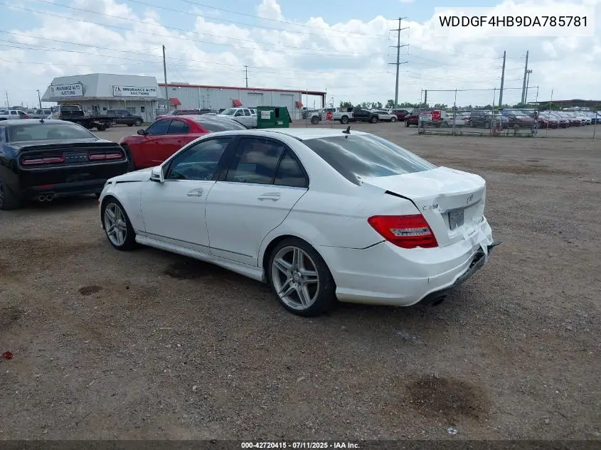 2013 Mercedes-Benz C 250 Luxury/Sport VIN: WDDGF4HB9DA785781 Lot: 42720415