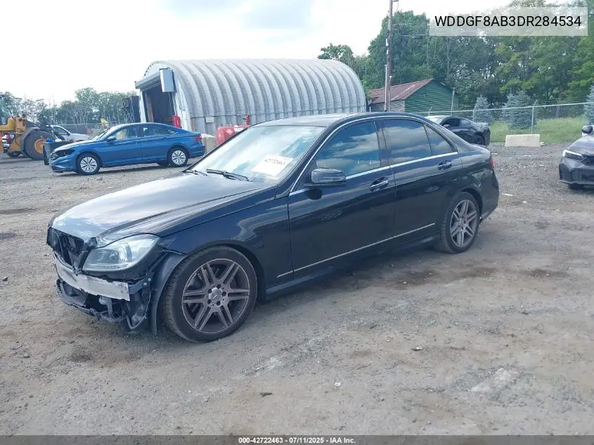 2013 Mercedes-Benz C 300 Luxury 4Matic/Sport 4Matic VIN: WDDGF8AB3DR284534 Lot: 42722463