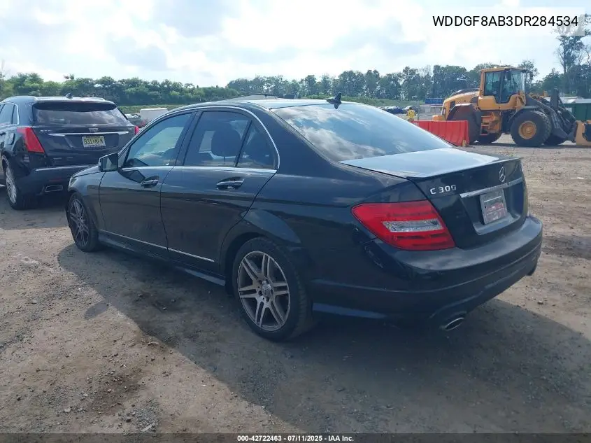 2013 Mercedes-Benz C 300 Luxury 4Matic/Sport 4Matic VIN: WDDGF8AB3DR284534 Lot: 42722463