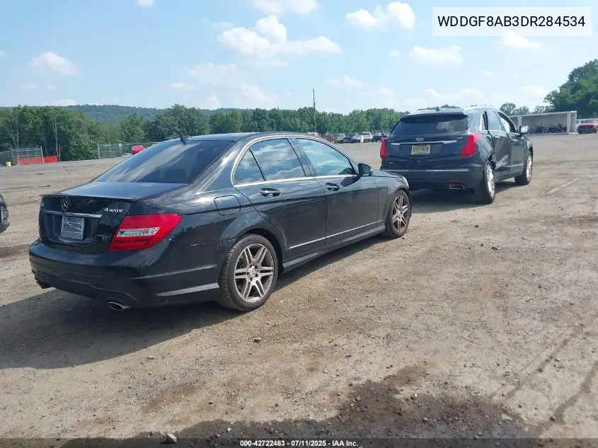 2013 Mercedes-Benz C 300 Luxury 4Matic/Sport 4Matic VIN: WDDGF8AB3DR284534 Lot: 42722463