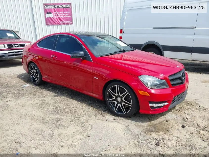 2013 Mercedes-Benz C 250 VIN: WDDGJ4HB9DF963125 Lot: 42725863
