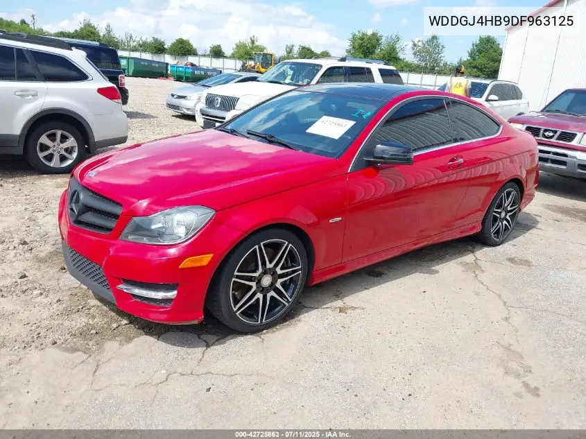 2013 Mercedes-Benz C 250 VIN: WDDGJ4HB9DF963125 Lot: 42725863