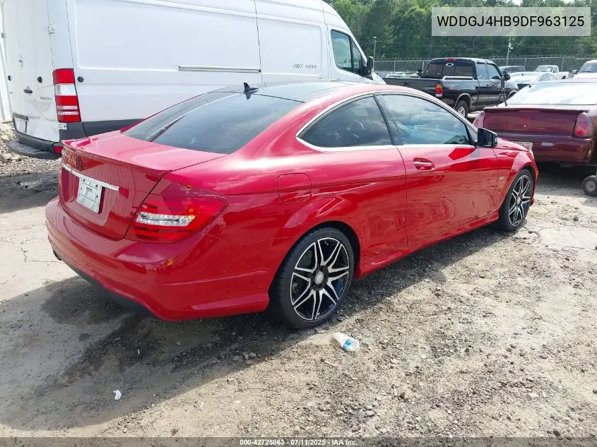2013 Mercedes-Benz C 250 VIN: WDDGJ4HB9DF963125 Lot: 42725863