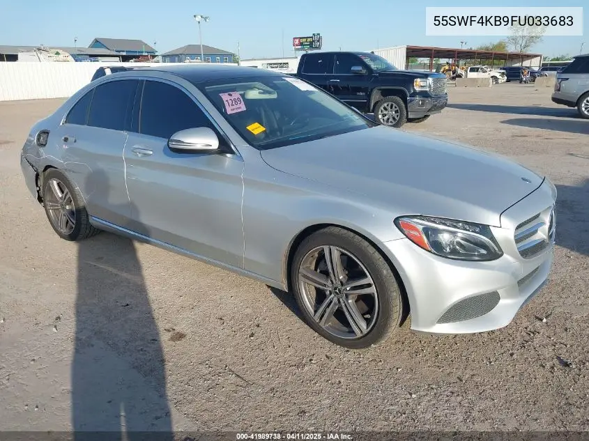 2015 Mercedes-Benz C 300 4Matic/Luxury 4Matic/Sport 4Matic VIN: 55SWF4KB9FU033683 Lot: 41989738