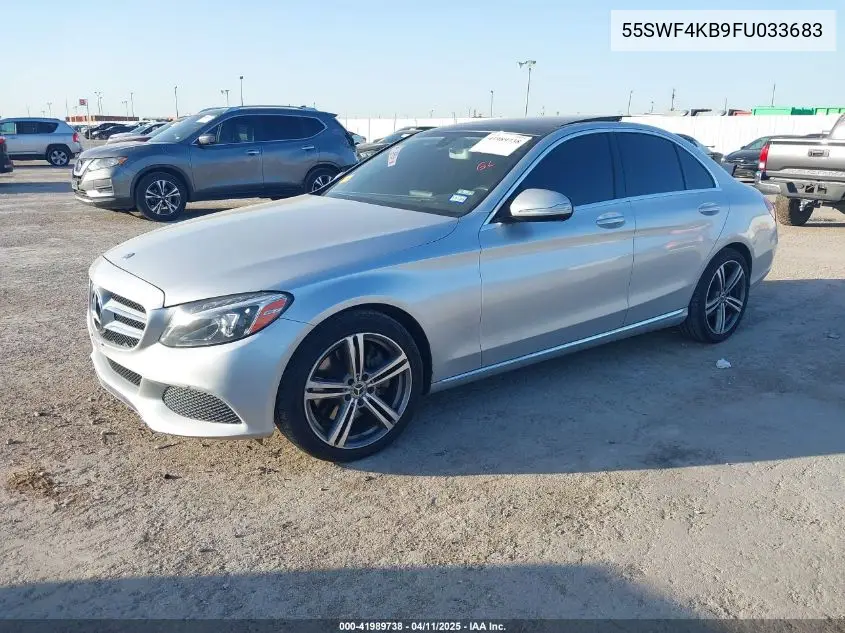2015 Mercedes-Benz C 300 4Matic/Luxury 4Matic/Sport 4Matic VIN: 55SWF4KB9FU033683 Lot: 41989738