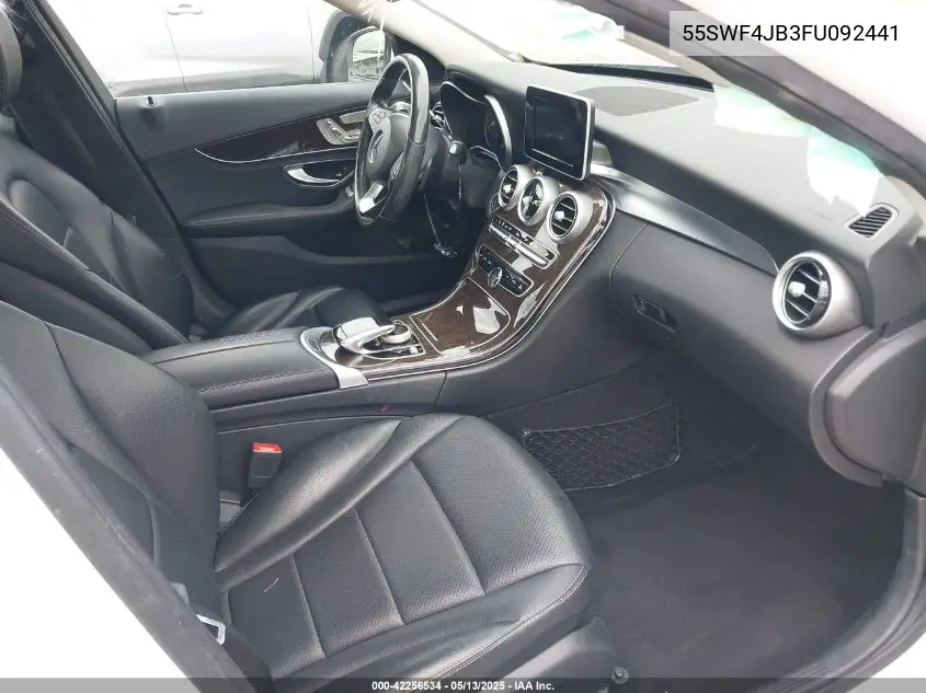 2015 Mercedes-Benz C 300 Luxury/Sport VIN: 55SWF4JB3FU092441 Lot: 42256534
